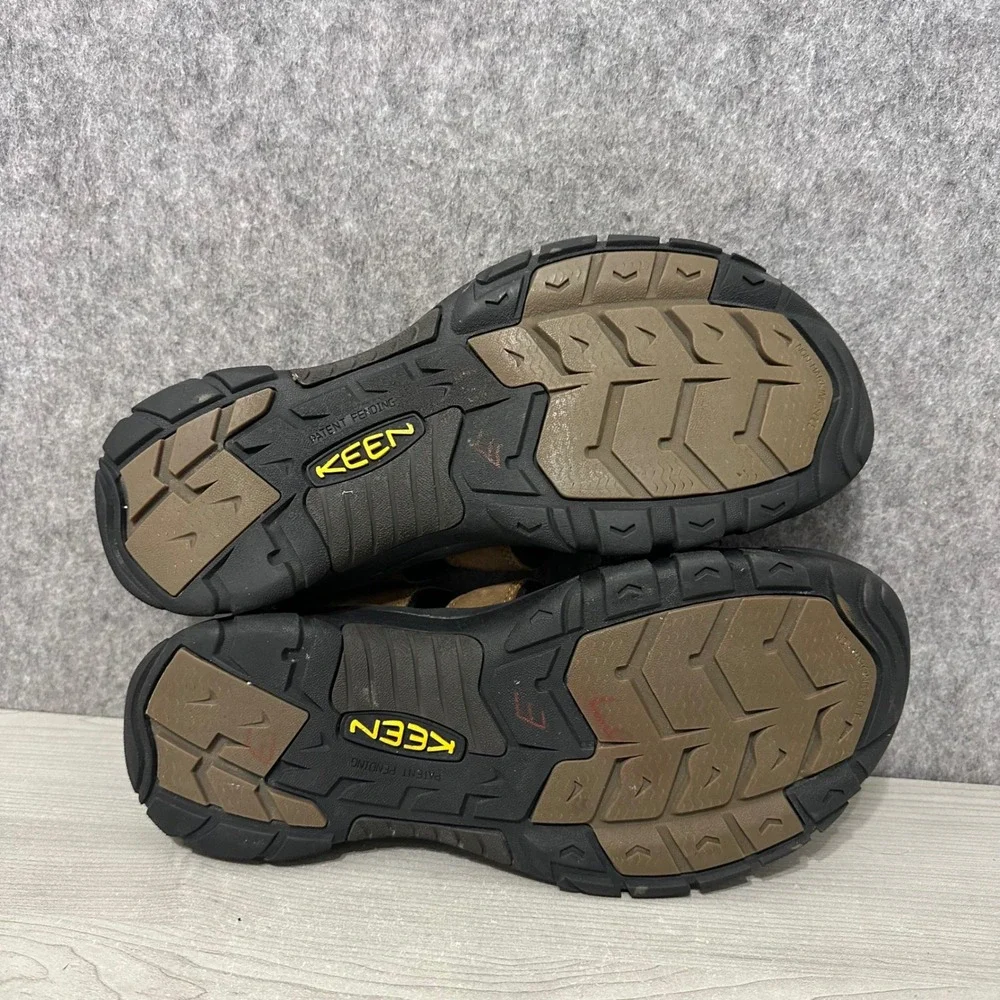 KEEN Newport Sandals Mens 14‎ Brown Bison Leather Waterproof Hiking Shoe